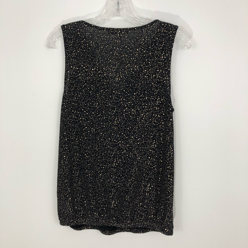 Anthropologie Eri + Ali Evita Surplice Shimmer Top Small - Picture 8 of 10